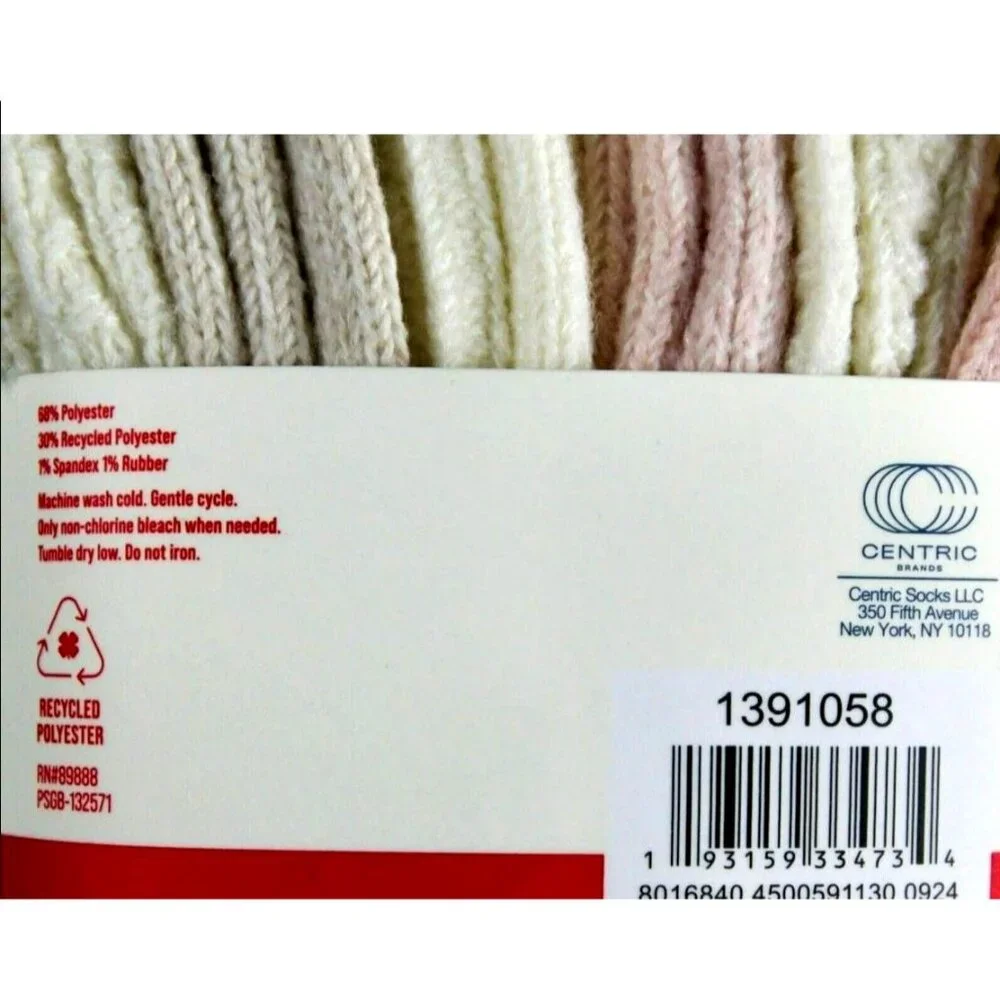 Lucky Brand 5-10 Women Super Soft Yarn Cozy Boot Socks 6-Pair Shoe Socks Pink